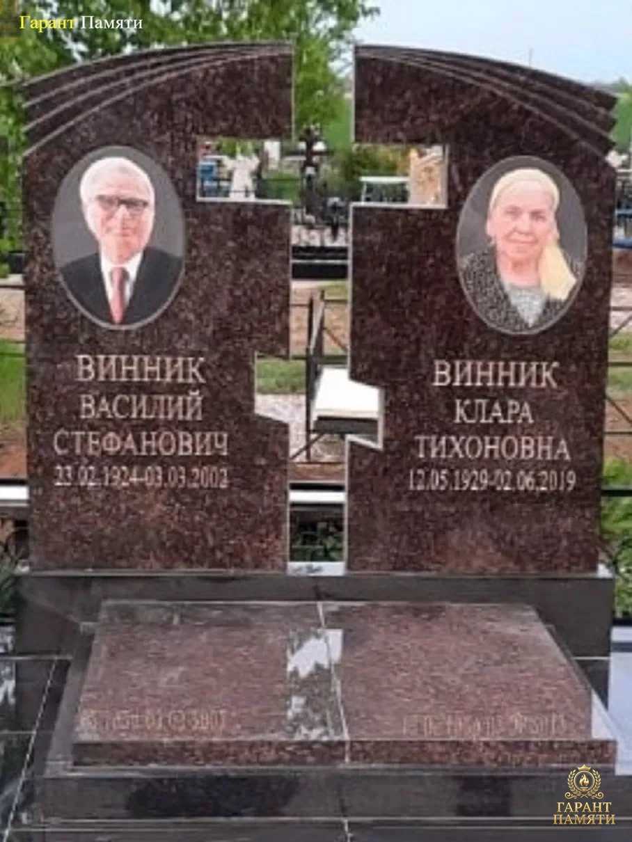 Памятник Воздушный крест семейный 01